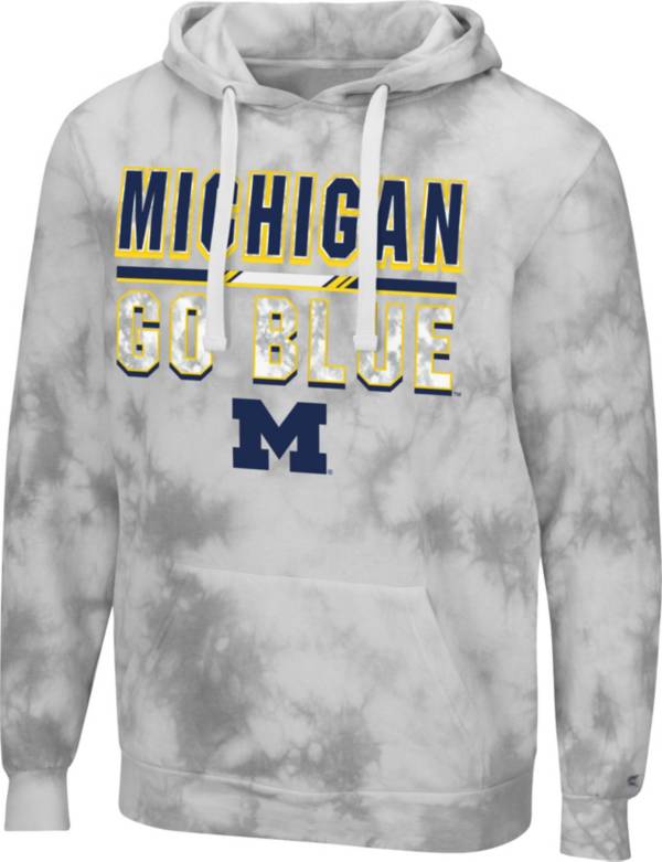 Colosseum Men's Michigan Wolverines Grey Pullover Hoodie product image