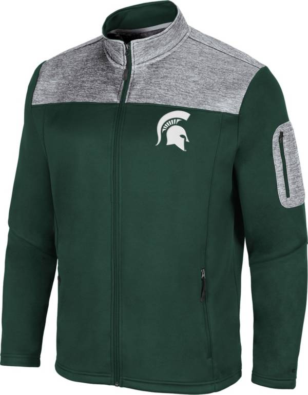 Colosseum Men's Michigan State Spartans Green Third Wheel Full-Zip Jacket product image