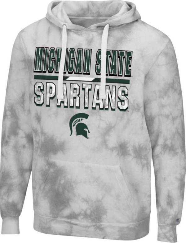 Colosseum Men's Michigan State Spartans Grey Pullover Hoodie product image