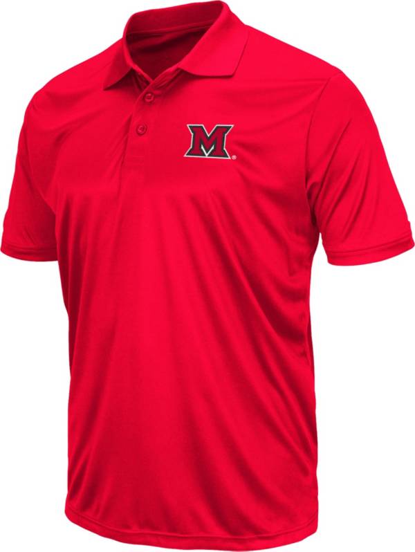 Colosseum Men's Miami RedHawks Red Polo