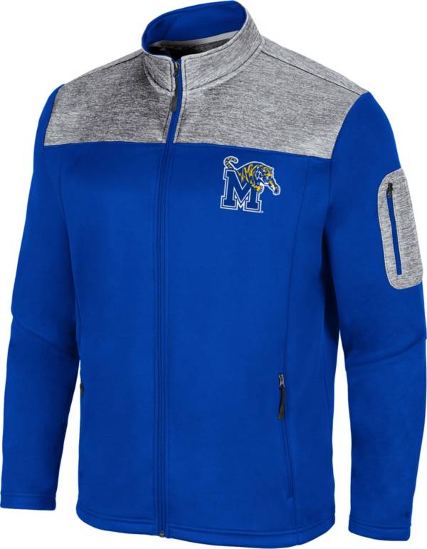 Colosseum Men's Memphis Tigers Blue Third Wheel Full-Zip Jacket