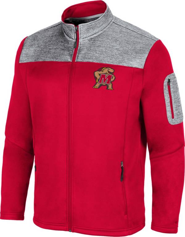 Colosseum Men's Maryland Terrapins Red Third Wheel Full-Zip Jacket product image