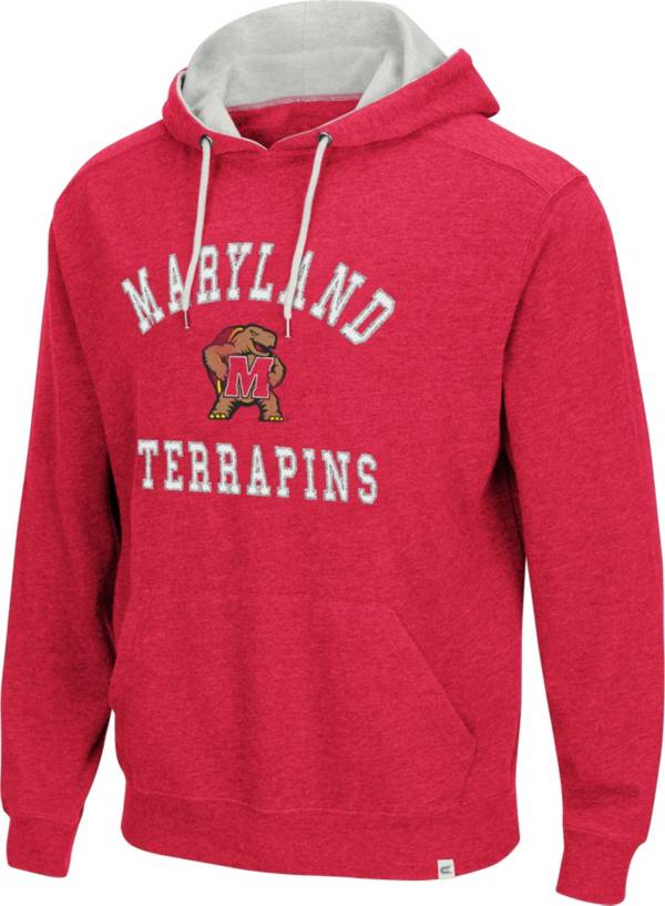 Colosseum Men's Maryland Terrapins Red Pullover Hoodie