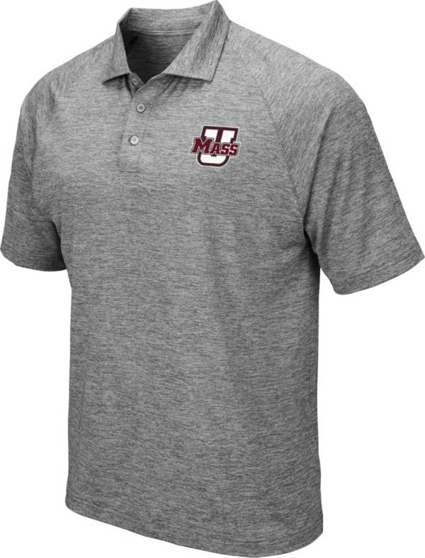 Colosseum Men's UMass Minutemen Grey Polo