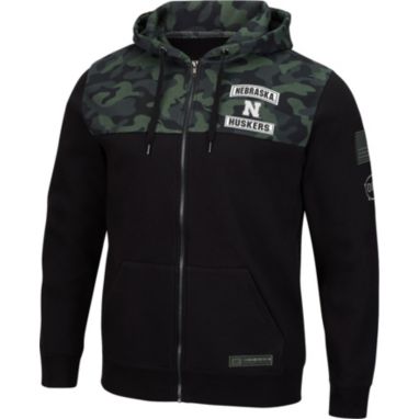 sorry, Colosseum Men's Nebraska Cornhuskers OHT Full-Zip Black Hoodie is currently out of stock