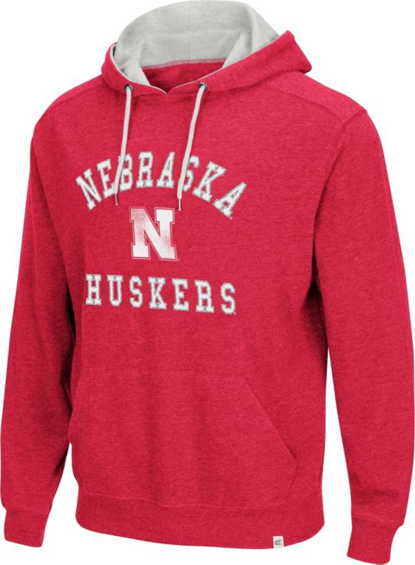 Colosseum Men's Nebraska Cornhuskers Scarlet Pullover Hoodie