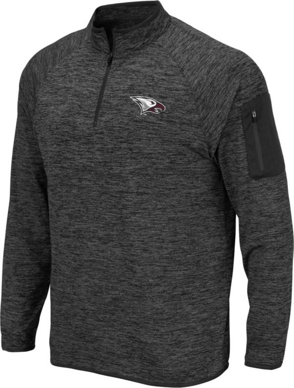 Colosseum Men's North Carolina Central Eagles Grey Quarter-Zip Pullover Shirt