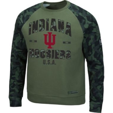 sorry, Colosseum Men's Indiana Hoosiers Green OHT Crew Pullover Sweatshirt is currently out of stock