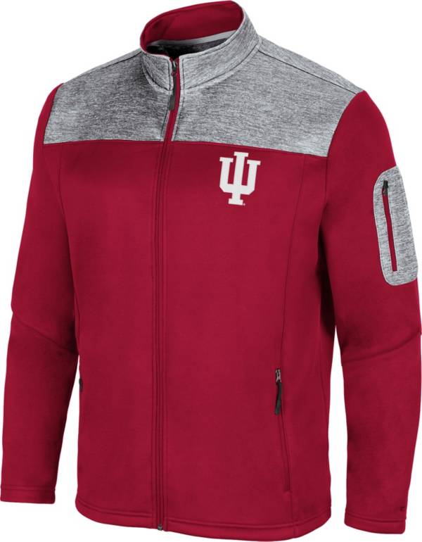 Colosseum Men's Indiana Hoosiers Crimson Third Wheel Full-Zip Jacket