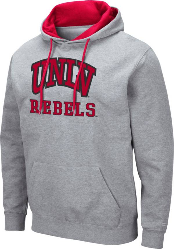 Colosseum Men's UNLV Rebels Grey Pullover Hoodie