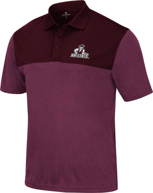 Colosseum Men's New Mexico State Aggies Crimson Polo