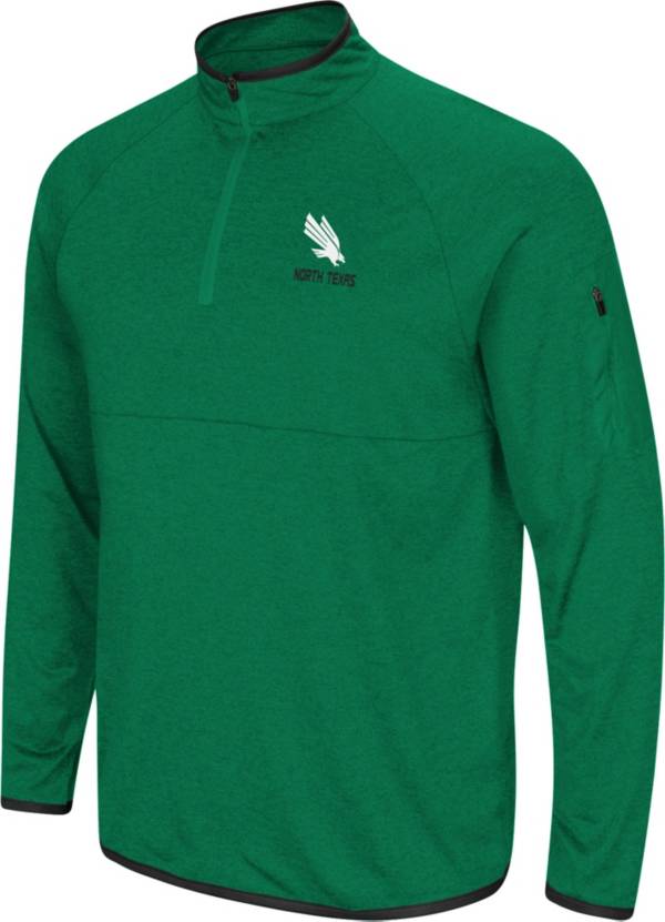 Colosseum Men's North Texas Mean Green Green Rival Quarter-Zip Pullover Shirt