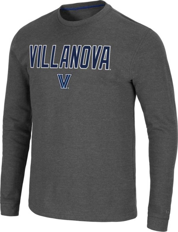 Colosseum Men's Villanova Wildcats Grey Dragon Long Sleeve Thermal T-Shirt