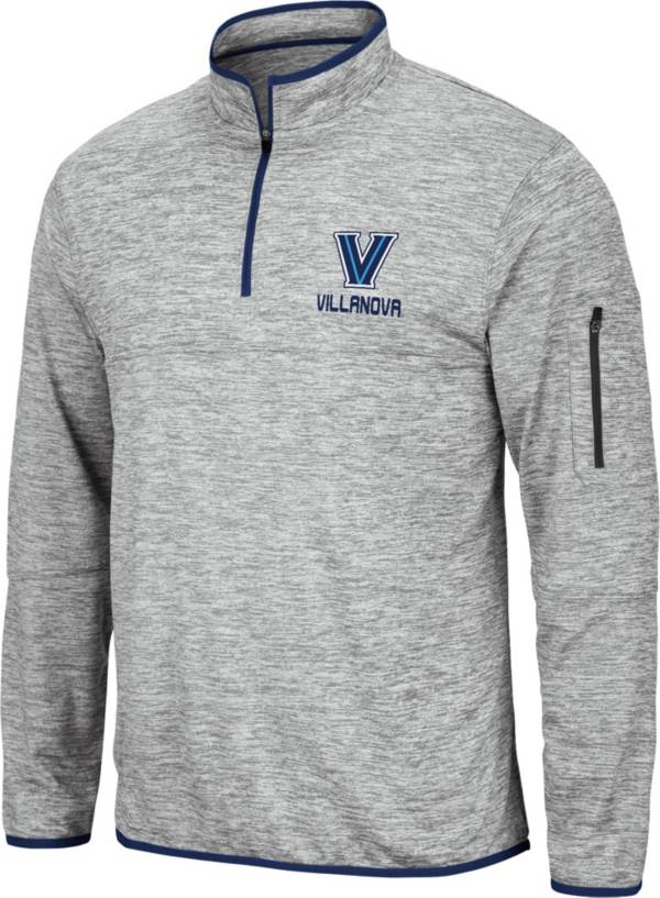 Colosseum Men's Villanova Wildcats Grey Quarter-Zip Pullover Shirt