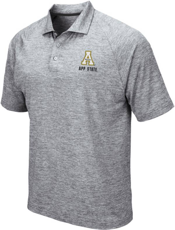 Colosseum Men's Appalachian State Mountaineers Grey Wedge Polo product image