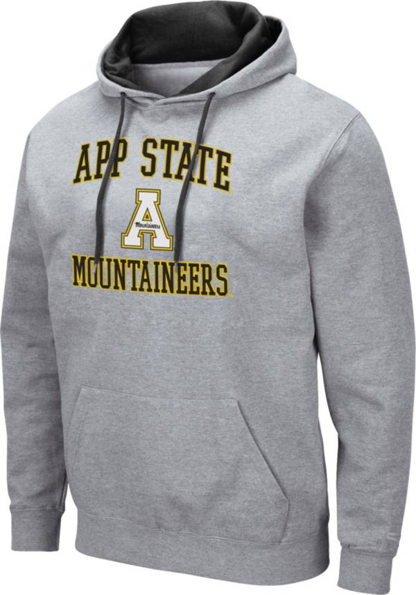 Colosseum Men's Appalachian State Mountaineers Grey Pullover Hoodie