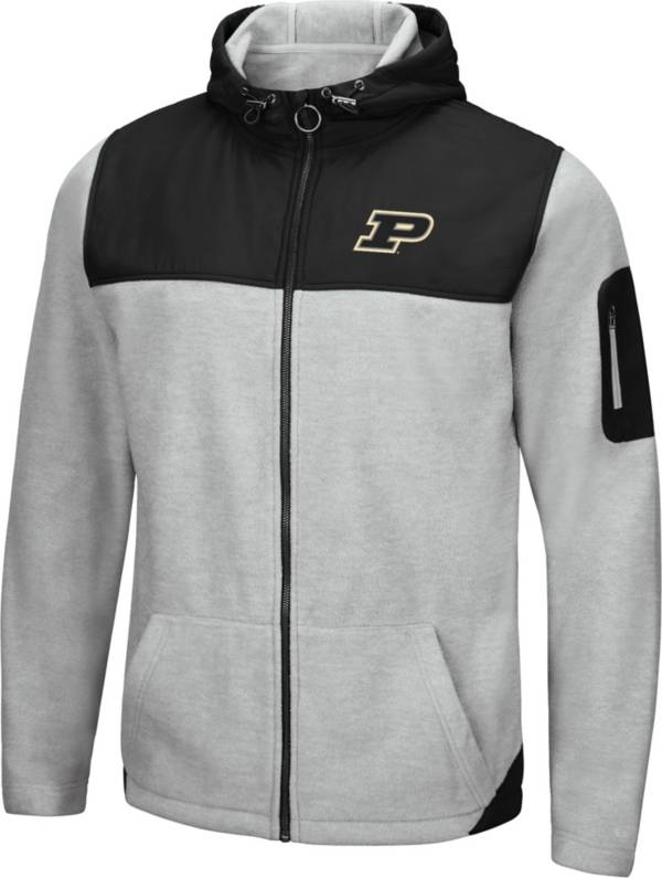 Colosseum Men's Purdue Boilermakers Grey Swartz Full-Zip Jacket