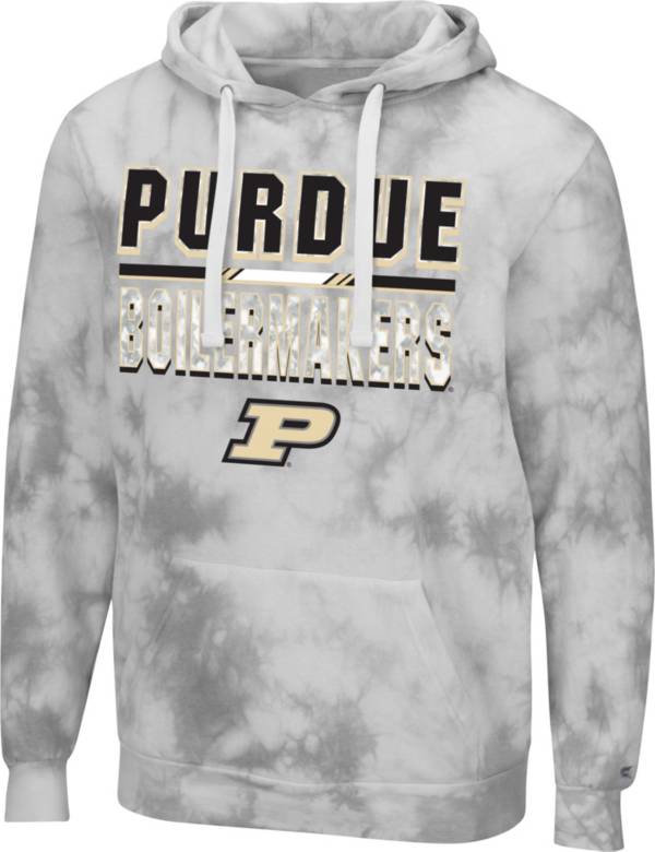 Colosseum Men's Purdue Boilermakers Grey Pullover Hoodie