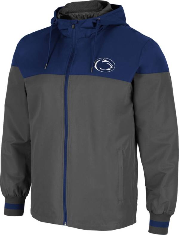 Colosseum Men's Penn State Nittany Lions Grey Game Night Full-Zip Jacket