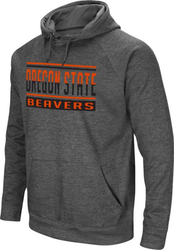 Colosseum Men's Oregon State Beavers Grey Pullover Hoodie