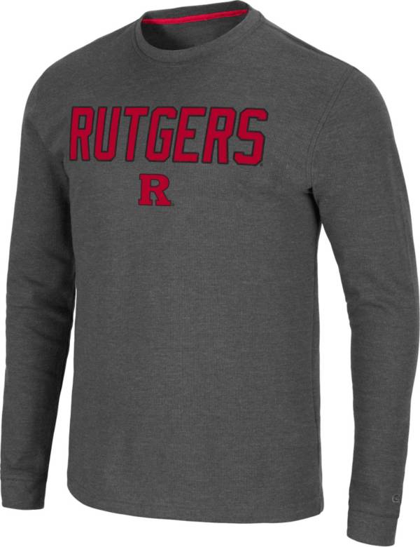 Colosseum Men's Rutgers Scarlet Knights Grey Dragon Long Sleeve Thermal T-Shirt