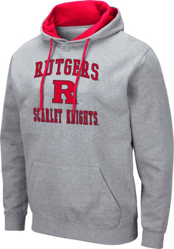 Colosseum Men's Rutgers Scarlet Knights Grey Pullover Hoodie