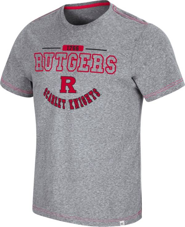 Colosseum Men's Rutgers Scarlet Knights Grey Tannen T-Shirt