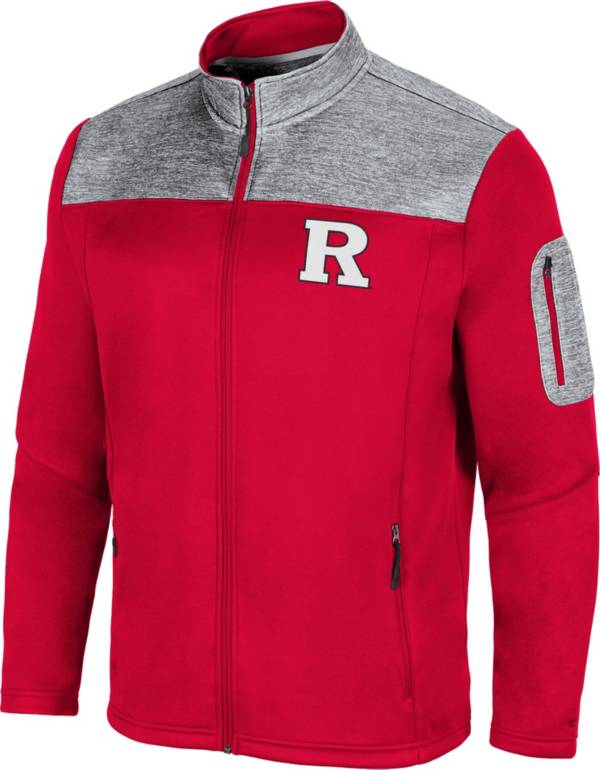 Colosseum Men's Rutgers Scarlet Knights Scarlet Third Wheel Full-Zip Jacket