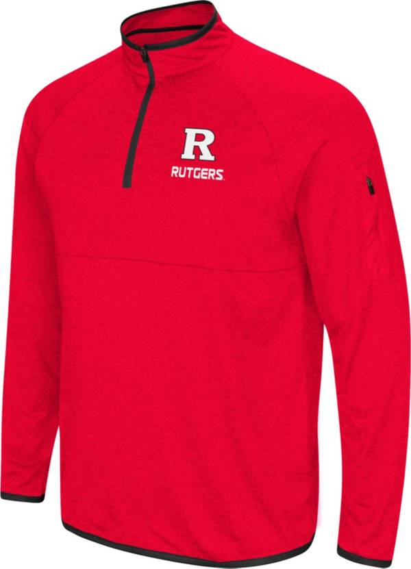 Colosseum Men's Rutgers Scarlet Knights Scarlet Rival Quarter-Zip Pullover Shirt