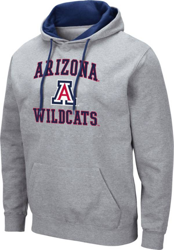 Colosseum Men's Arizona Wildcats Grey Pullover Hoodie