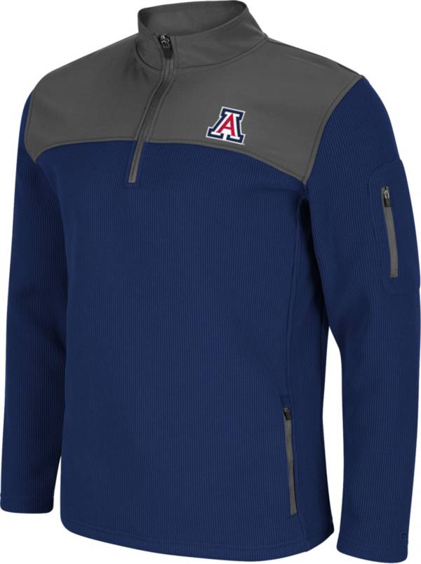 Colosseum Men's Arizona Wildcats Navy Lemon Law Quarter-Zip Pullover Jacket