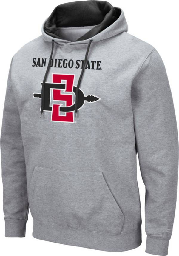 Colosseum Men's San Diego State Aztecs Grey Pullover Hoodie