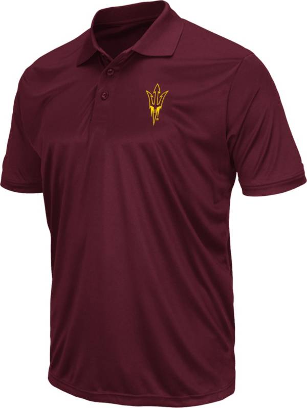 Colosseum Men's Arizona State Sun Devils Maroon Polo