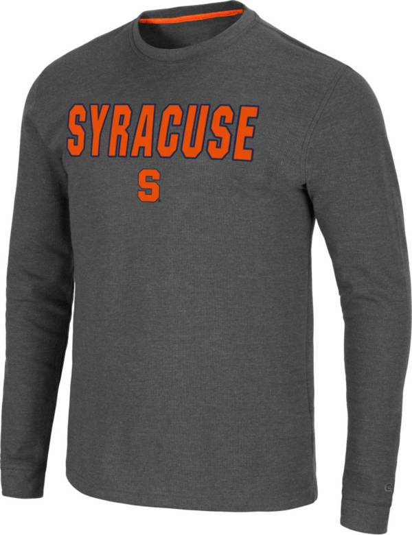 Colosseum Men's Syracuse Orange Grey Dragon Long Sleeve Thermal T-Shirt