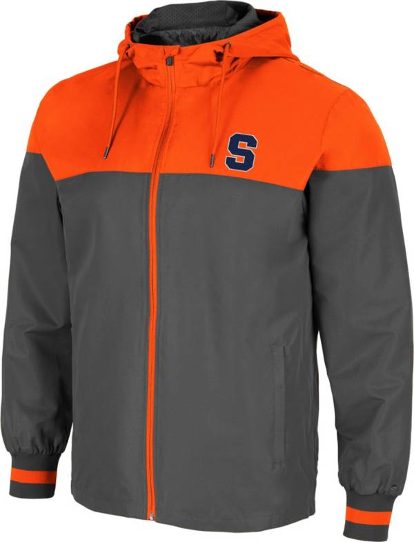 Colosseum Men's Syracuse Orange Grey Game Night Full-Zip Jacket