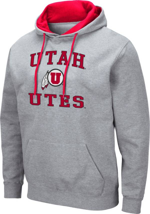 Colosseum Men's Utah Utes Grey Pullover Hoodie