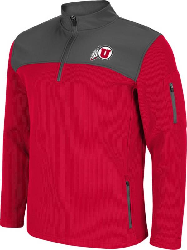 Colosseum Men's Utah Utes Crimson Lemon Law Quarter-Zip Pullover Jacket product image