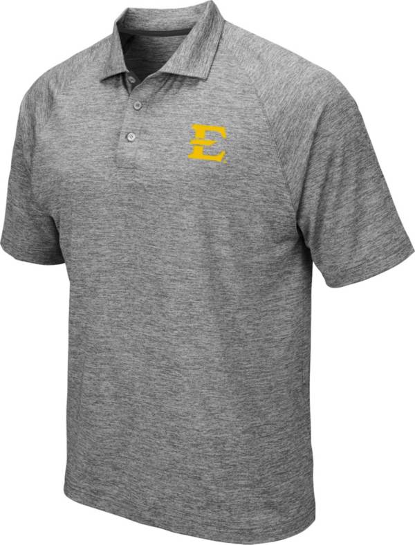 Colosseum Men's East Tennessee State Buccaneers Grey Polo