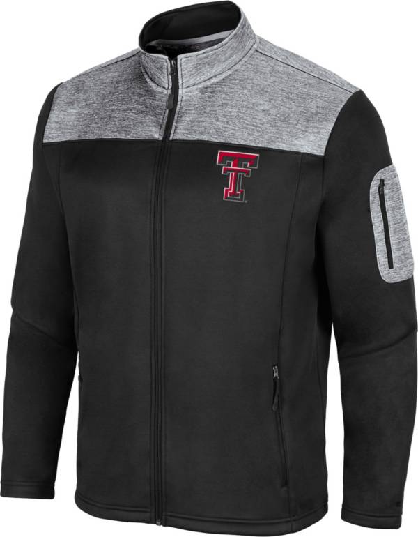Colosseum Men's Texas Tech Red Raiders Black Third Wheel Full-Zip Jacket product image