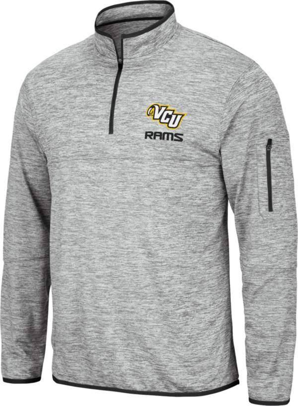 Colosseum Men's VCU Rams Grey Quarter-Zip Pullover Shirt