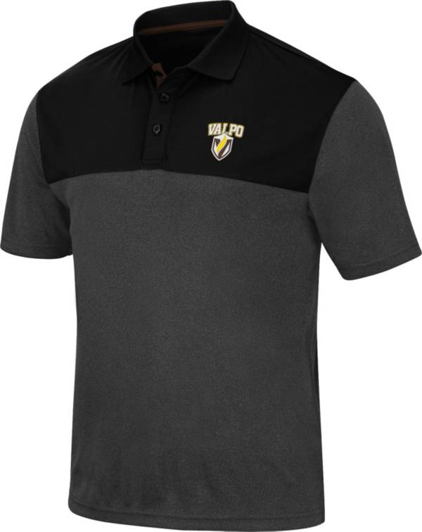 Colosseum Men's Valparaiso Crusaders Brown Links Polo