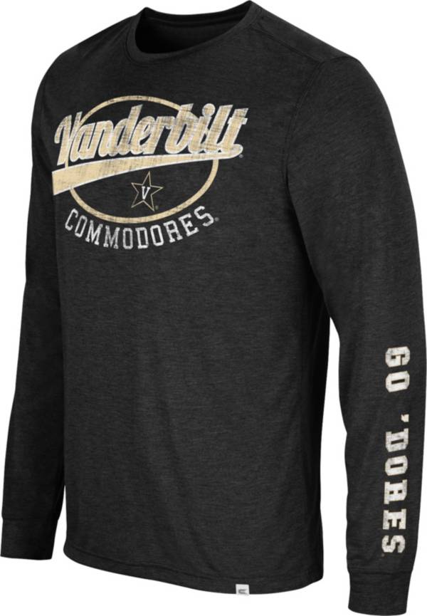 Colosseum Men's Vanderbilt Commodores Black Far Out! Long Sleeve T-Shirt