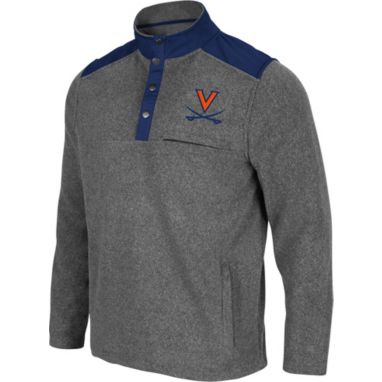 sorry, Colosseum Men's Virginia Cavaliers Grey Huff Quarter-Snap Pullover Jacket is currently out of stock