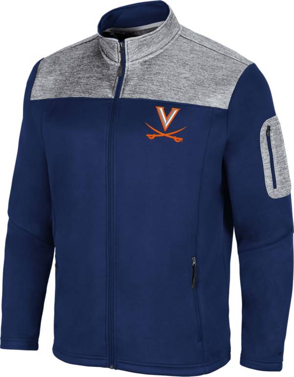 Colosseum Men's Virginia Cavaliers Blue Third Wheel Full-Zip Jacket