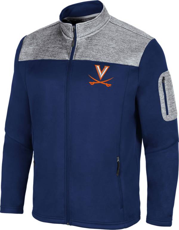 Colosseum Men's Virginia Cavaliers Blue Third Wheel Full-Zip Jacket product image
