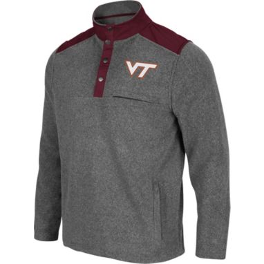 sorry, Colosseum Men's Virginia Tech Hokies Grey Huff Quarter-Snap Pullover Jacket is currently out of stock