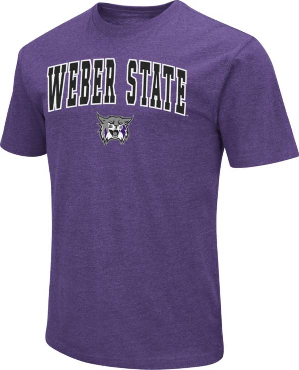 Colosseum Men's Weber State Wildcats Purple Dual Blend T-Shirt