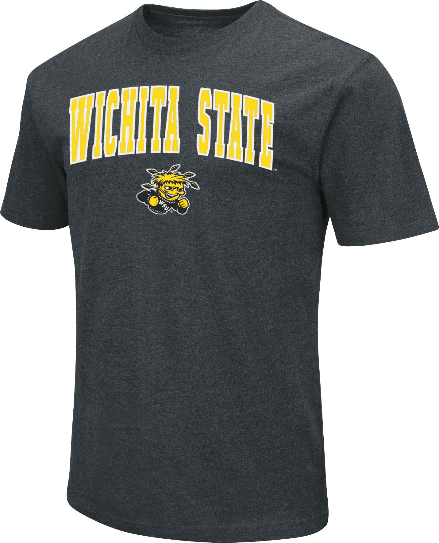 Colosseum Men's Wichita State Shockers Black Dual Blend T-Shirt