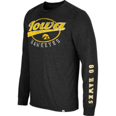 sorry, Colosseum Men's Iowa Hawkeyes Black Far Out! Long Sleeve T-Shirt is currently out of stock