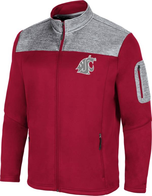 Colosseum Men's Washington State Cougars Crimson Third Wheel Full-Zip Jacket
